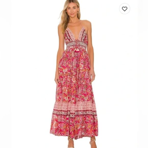 NWT Free People Real Love Maxi Dress Meadow Combo Women's Small Bohemian Flowy - Picture 6 of 16